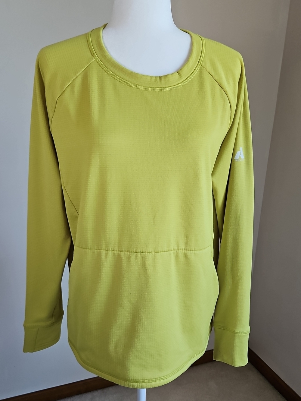 Eddie Bauer First Ascent High Route Grid Fleece Pullover XL Yellow Gorpcore
